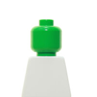 LEGO Kopf, einfarbig, hellgrün