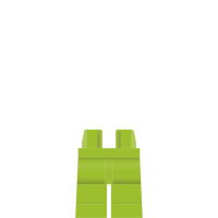 LEGO Beine plain, limettengrün