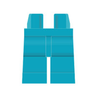 LEGO Beine plain, medium azure