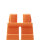 LEGO Kurze Beine plain, orange