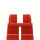 LEGO Kurze Beine plain, rot