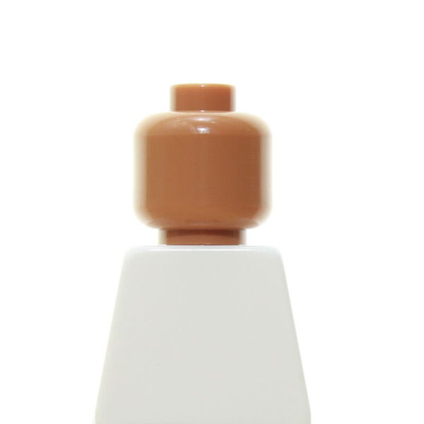 LEGO Kopf, einfarbig, hellbraune Hautfarbe (östlicher Typ)