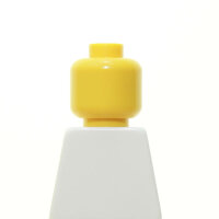 LEGO Kopf, einfarbig, gelb