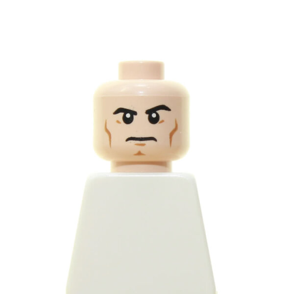 LEGO Kopf, männlich, ernstes Gesicht, Trooper