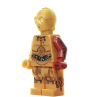 LEGO Star Wars Minifigur - C-3PO, roter Arm (2015)