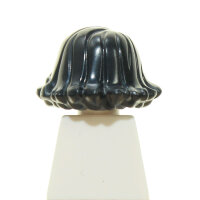 Haare, weiblich, mittellang, Bob mit Welle, schwarz