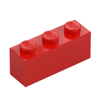 LEGO Stein 1x3, Bright Red | Red | rot