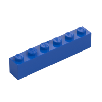 LEGO Stein 1x6, Bright Blue | Blue | blau