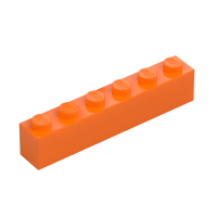LEGO Stein 1x6, Bright Orange | Orange | orange