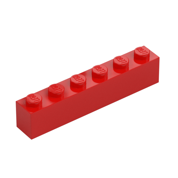 LEGO Stein 1x6, Bright Red | Red | rot