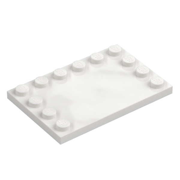 LEGO Fliese 4x6 mit Noppen, weiß