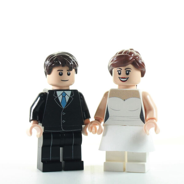 Custom Minifiguren personalisiertes Brautpaar