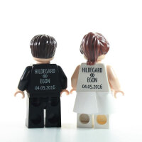 Custom Minifiguren personalisiertes Brautpaar