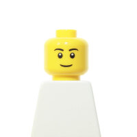 LEGO Kopf, gelb, lächelnd