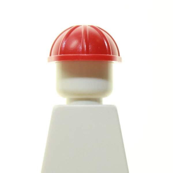 LEGO Helm, Bauarbeiterhelm, rot