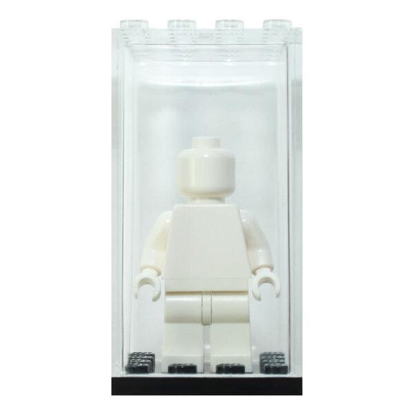 Fabiox Mini-Vitrine, Display für Minifiguren 4x4 Noppen, mit Bodenplatte 4x4