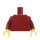 Torso & Arme plain dunkelrot, gelbe Hände