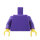 Torso & Arme plain dunkellila, gelbe Hände