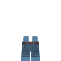 Custom Beine, Jeans mit Struktur, sandblau