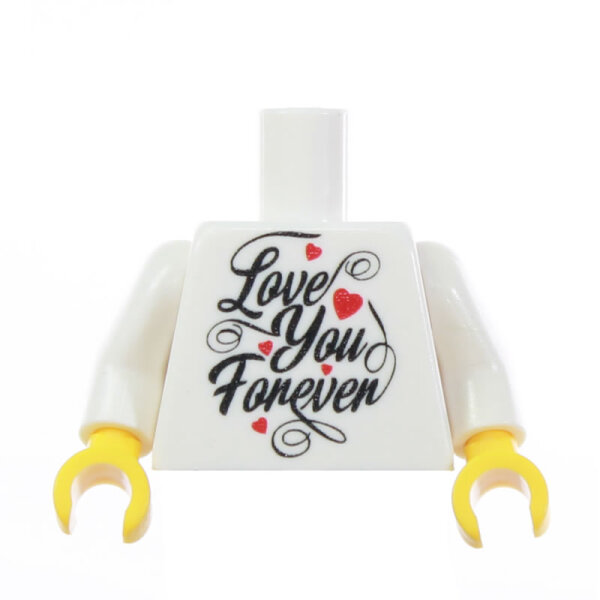 Custom Torso, Love you Forever, optional mit rückseitiger Bedruckung
