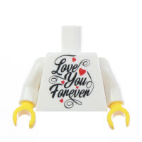 Custom Torso, Love you Forever, optional mit rückseitiger...