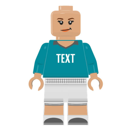 Custom Minifigur Sportler mit Tank-Top, personalisiert aus LEGO Teilen