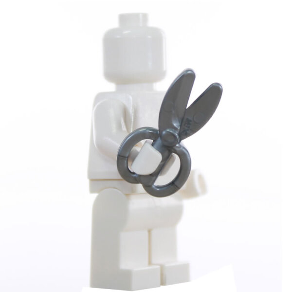 LEGO Schere, metallic silber