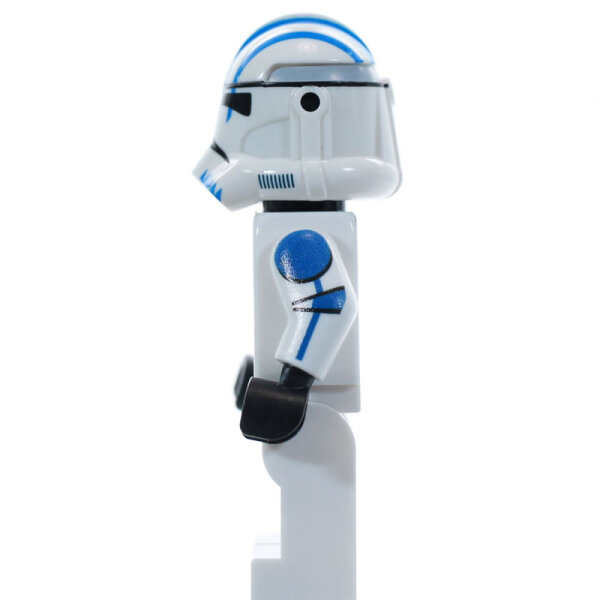 Custom Minifigur - Clone Trooper 501st, Lieutenant, realistic Helmet