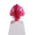 Haare, weiblich, mittellang mit Pferdeschwanz, magenta