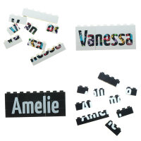 Namenpuzzle, Platzkarte, Tischkarte aus LEGO-Steinen