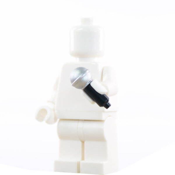 LEGO Mikrofon, schwarz/silber