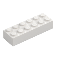 LEGO Stein 2x6, White | White | weiß