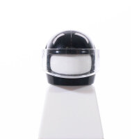 LEGO Motorradhelm mit Visir, transparent / schwarz