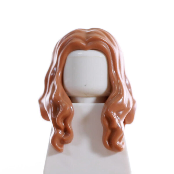 Haare, weiblich, lang, offen, kupferblond