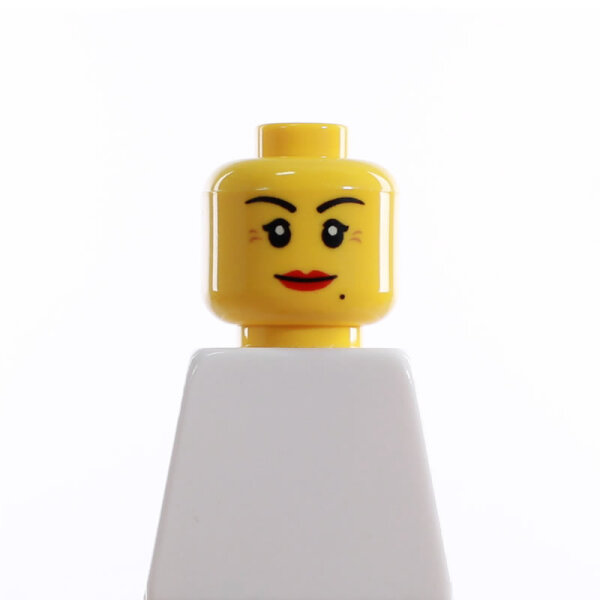 LEGO Kopf, gelb, Sch&ouml;heitsfleck, zweiseitig,...