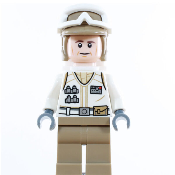 LEGO Star Wars Minifigur - Hoth Rebel Trooper, weiße Uniform, Rucksack (2019)