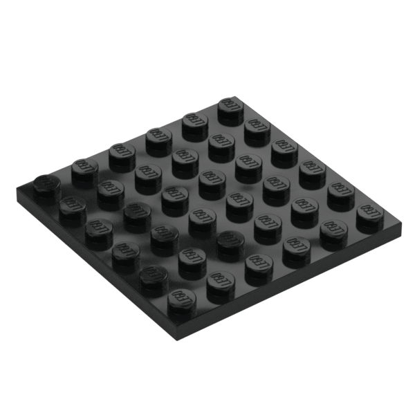 LEGO Platte 6x6, schwarz