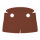 Custom Trenchcoat für Minifigur, mit Fellfutter, hellbraun