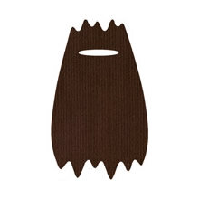 Custom Umhang, Hunne für Minifigur, dunkelbraun