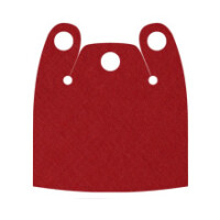 Custom Umhang f&uuml;r Minifigur, Schulterbedeckend, rot