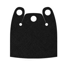 Custom Umhang für Minifigur, Schulterbedeckend, schwarz
