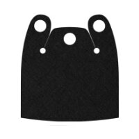 Custom Umhang f&uuml;r Minifigur, Schulterbedeckend, schwarz