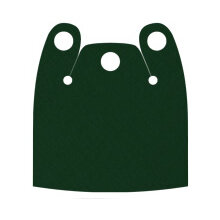 Custom Umhang für Minifigur, Schulterbedeckend, dunkelgrün