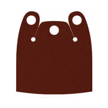 Custom Umhang für Minifigur, Schulterbedeckend, hellbraun