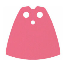 Custom Standard-Umhang für Minifigur, pink
