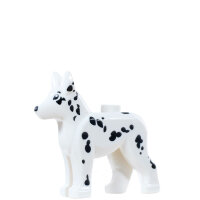 LEGO Hund Schäferhund, weiß/schwarz