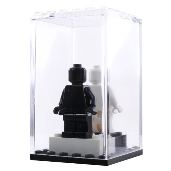 4er Pack FaBiOX Sammelvitrine,Schaukästen Setzkasten 6x6 für z.b Lego® Figuren 