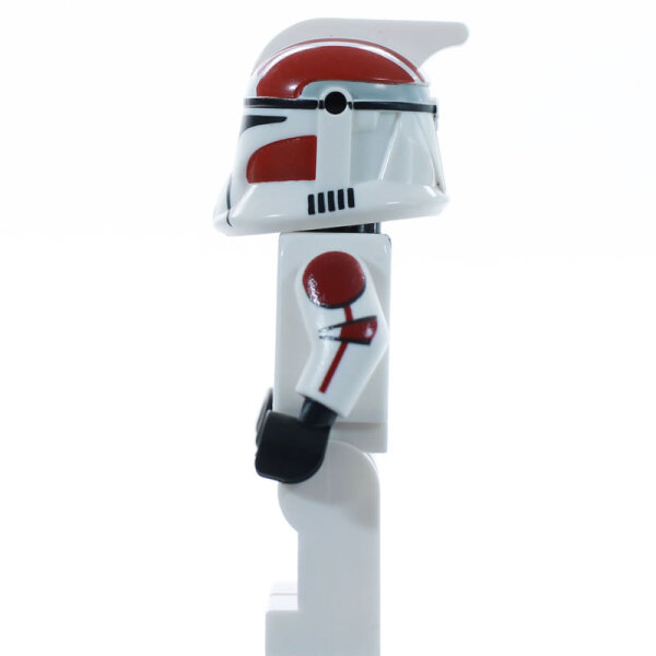 Custom Minifigur - Clone Trooper Phase 1, Rocket, dark red