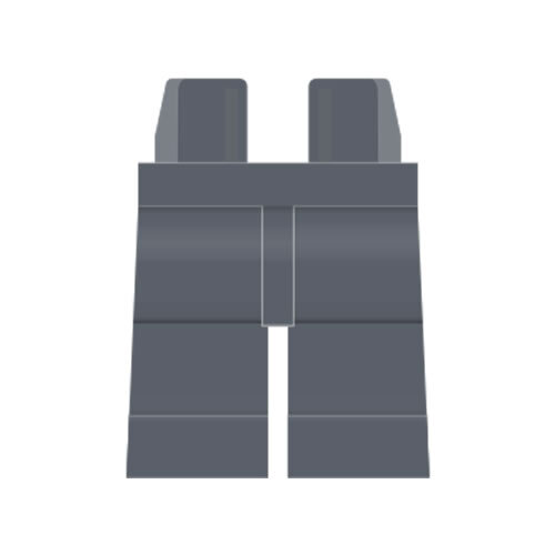 flat silver Lego Beine in silber mit Streifen für Minifigur 970c00pb0932 Neu 