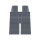 LEGO Beine plain, metallic silber
